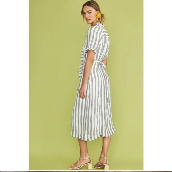 Anthropologie Pilcro Ruffle-Collar Buttondown Dress NEW Sizes 4 - Picture 11 of 11